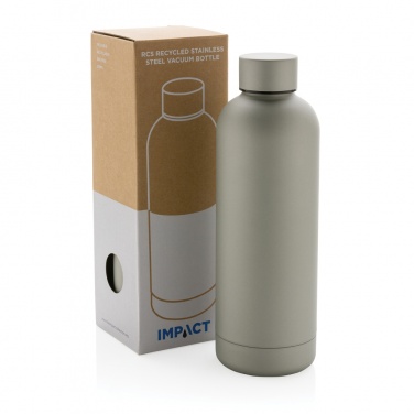 Logo trade promotional products image of: RCS Recycled stainless steel Impact vacuum bottle