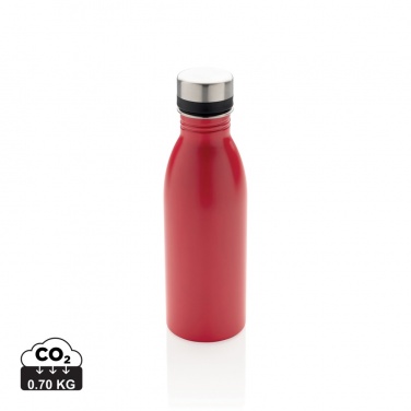 Logo trade promotional item photo of: RCS Recycled stainless steel deluxe water bottle