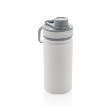 Logo trade promotional giveaways image of: Vacuum stainless steel bottle with sports lid 550ml