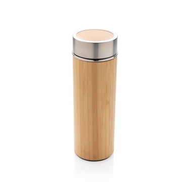 Logotrade advertising product picture of: Leak proof bamboo vacuum bottle