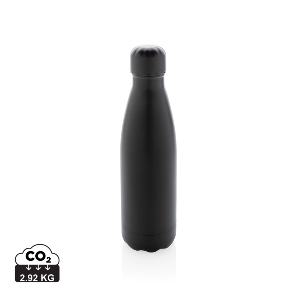 Logotrade promotional giveaway image of: Solid colour vacuum stainless steel bottle 500 ml