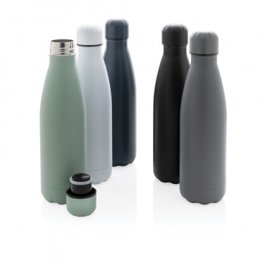 Logo trade business gift photo of: Solid colour vacuum stainless steel bottle 500 ml