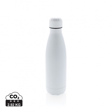 Logotrade promotional giveaway image of: Solid colour vacuum stainless steel bottle 500 ml