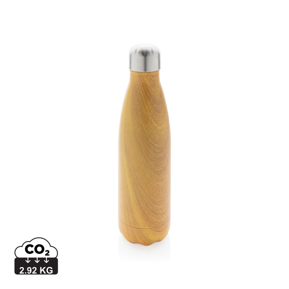 Logotrade advertising product picture of: Vacuum insulated stainless steel bottle with wood print