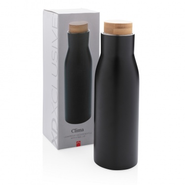 Logo trade promotional merchandise image of: Clima leakproof vacuum bottle with steel lid