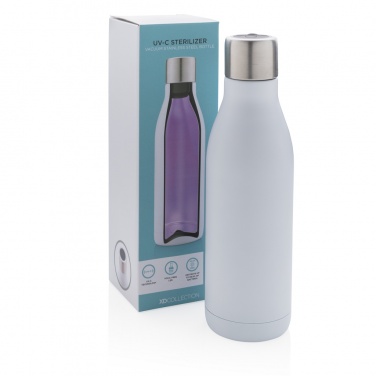 Logotrade promotional product image of: UV-C steriliser vacuum stainless steel bottle