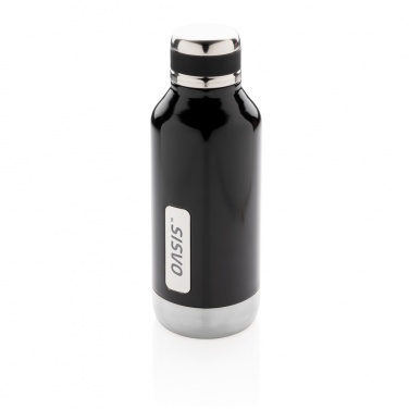 Logotrade promotional giveaway picture of: Leak proof vacuum bottle with logo plate