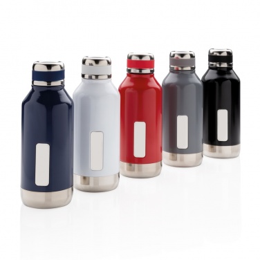 Logo trade business gift photo of: Leak proof vacuum bottle with logo plate