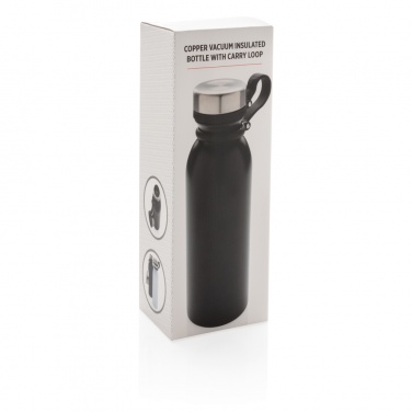 Logo trade promotional item photo of: Copper vacuum insulated bottle with carry loop