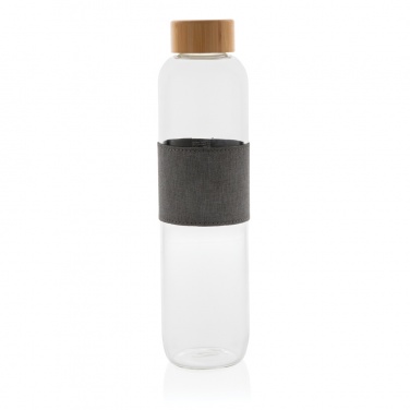 Logo trade promotional gifts picture of: Impact borosilicate glass bottle with bamboo lid