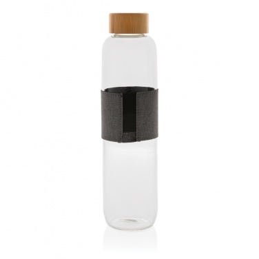 Logotrade advertising products photo of: Impact borosilicate glass bottle with bamboo lid