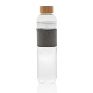 Logotrade promotional merchandise image of: Impact borosilicate glass bottle with bamboo lid