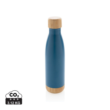 Logotrade promotional giveaways photo of: Vacuum stainless steel bottle with bamboo lid and bottom