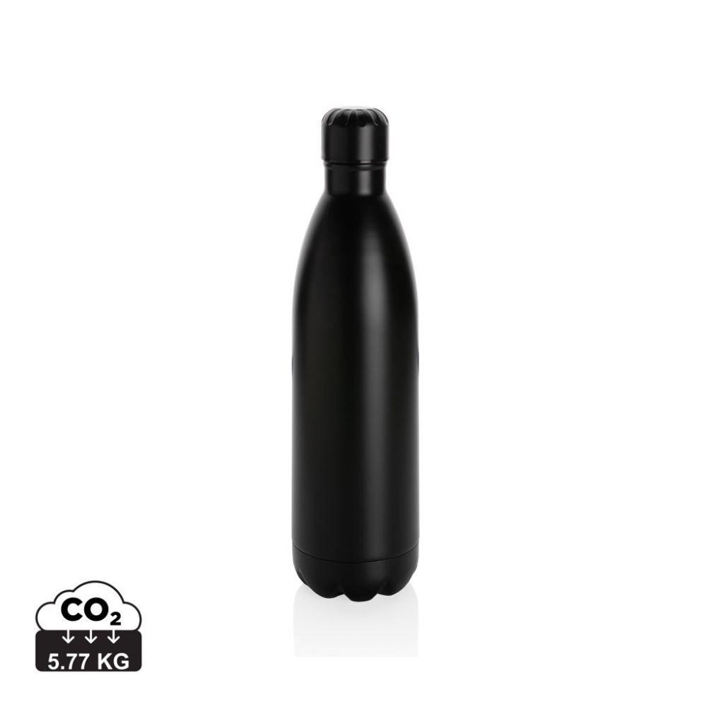 Logo trade promotional product photo of: Solid colour vacuum stainless steel bottle 1L