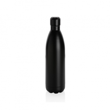 Logo trade business gift photo of: Solid colour vacuum stainless steel bottle 1L