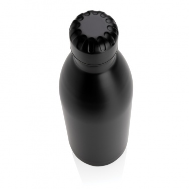 Logo trade corporate gifts image of: Solid colour vacuum stainless steel bottle 1L