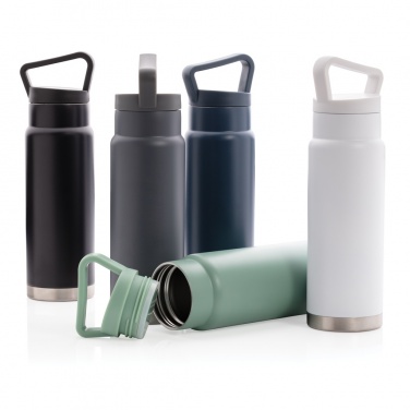 Logo trade promotional merchandise image of: Leakproof vacuum on-the-go bottle with handle