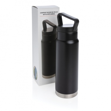 Logotrade promotional gift image of: Leakproof vacuum on-the-go bottle with handle