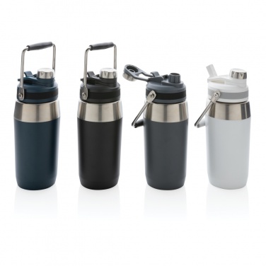 Logo trade promotional giveaway photo of: Vacuum stainless steel dual function lid bottle 500ml