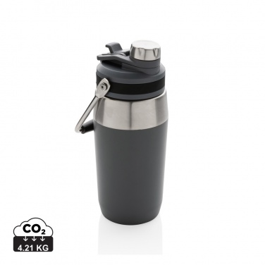 Logo trade corporate gifts picture of: Vacuum stainless steel dual function lid bottle 500ml