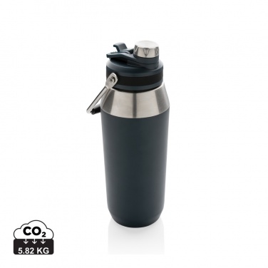 Logo trade promotional merchandise picture of: Vacuum stainless steel dual function lid bottle 1L