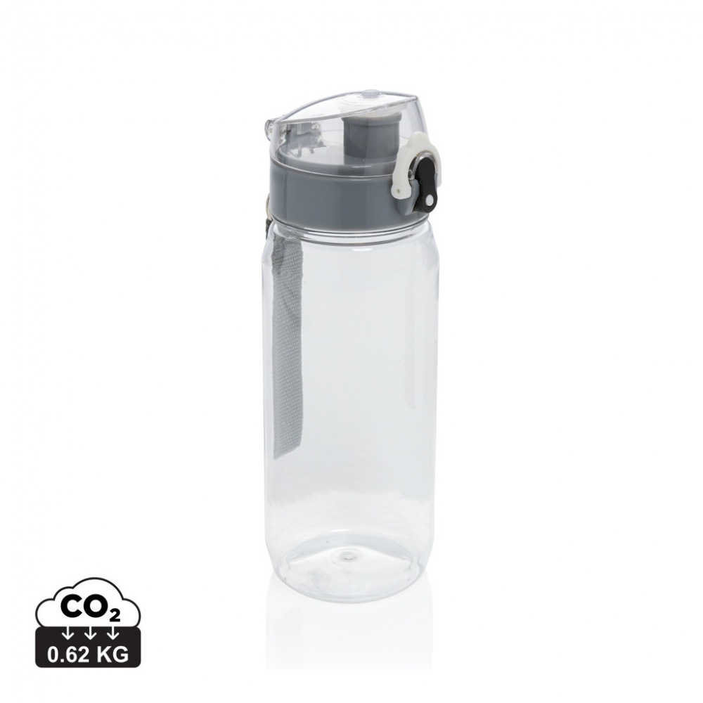 Logo trade business gifts image of: Yide RCS Recycled PET leakproof lockable waterbottle 600ml