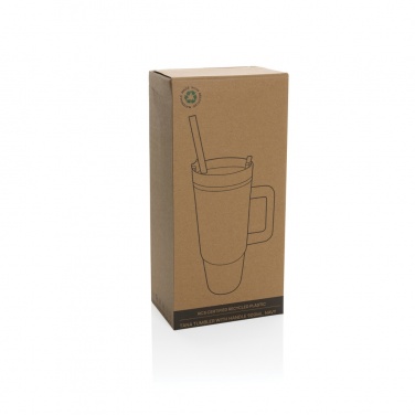 Logo trade promotional products image of: Tana RCS plastic tumbler with handle 900ml