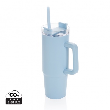 Logo trade promotional giveaway photo of: Tana RCS plastic tumbler with handle 900ml