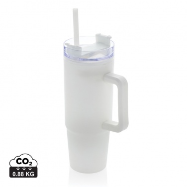 Logo trade business gifts image of: Tana RCS plastic tumbler with handle 900ml