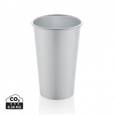 Logotrade corporate gift image of: Alo RCS recycled aluminium lightweight cup 450ml