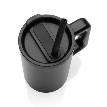 Logo trade promotional giveaways image of: Cube RCS certified recycled steel mug 800ml