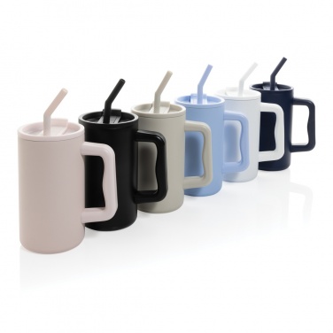 Logotrade corporate gift image of: Cube RCS certified recycled steel mug 800ml