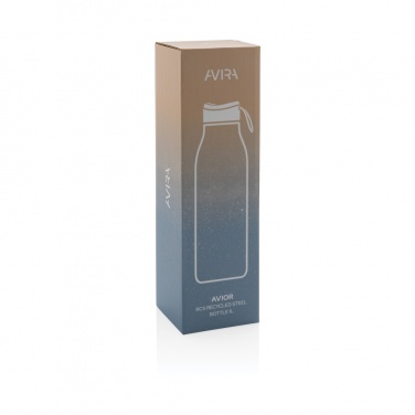 Logo trade promotional gift photo of: Avira Avior RCS Re-steel bottle 1L