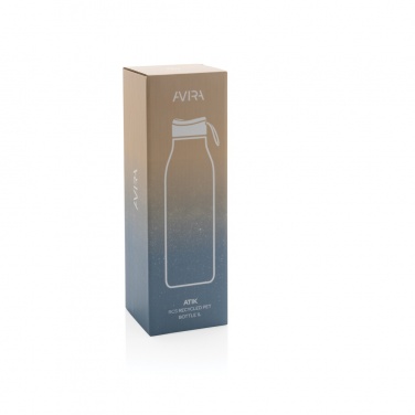 Logo trade corporate gift photo of: Avira Atik RCS Recycled PET bottle 1L