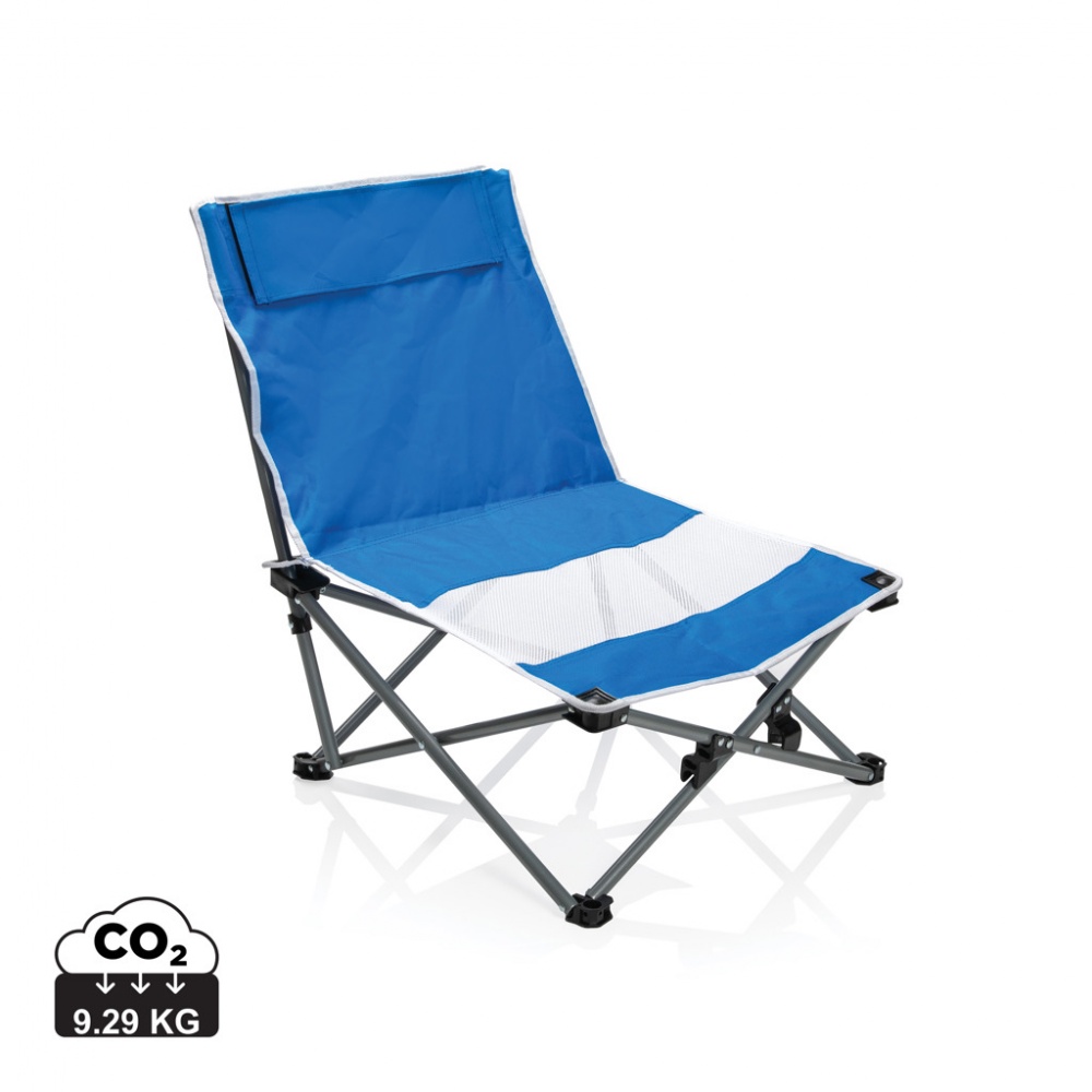 Logo trade promotional merchandise photo of: Foldable beach chair in pouch