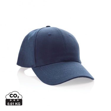 Logo trade corporate gift photo of: Impact 6 panel 280gr Recycled cotton cap with AWARE™ tracer