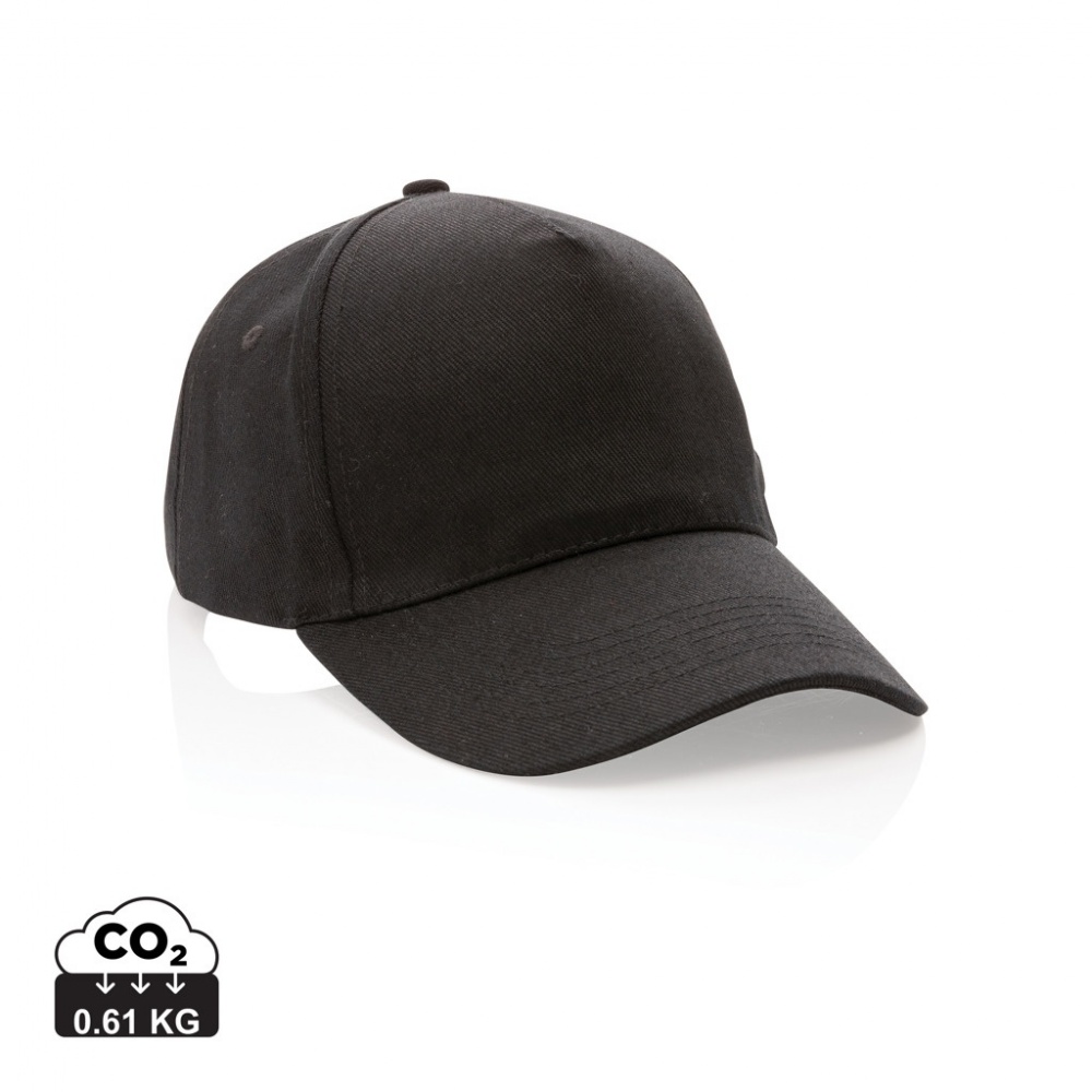 Logo trade promotional giveaway photo of: Impact 5panel 280gr Recycled cotton cap with AWARE™ tracer