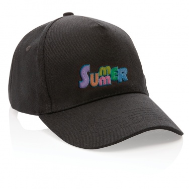 Logotrade promotional gift picture of: Impact 5panel 280gr Recycled cotton cap with AWARE™ tracer