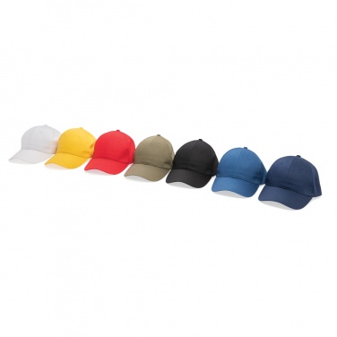 Logo trade advertising products image of: Impact 6 panel 190gr Recycled cotton cap with AWARE™ tracer