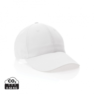 Logo trade corporate gift photo of: Impact 6 panel 190gr Recycled cotton cap with AWARE™ tracer