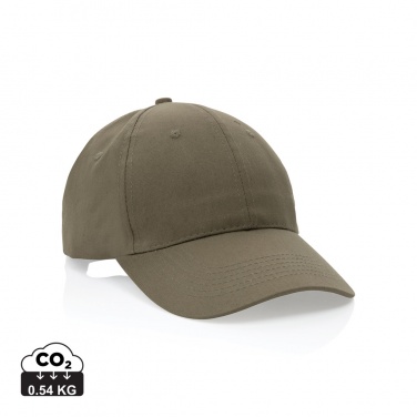 Logotrade business gift image of: Impact 6 panel 190gr Recycled cotton cap with AWARE™ tracer