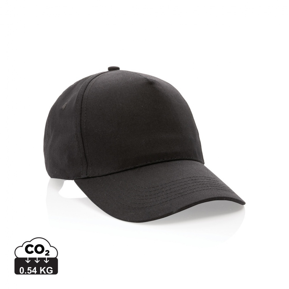 Logotrade corporate gift picture of: Impact 5 panel 190gr Recycled cotton cap with AWARE™ tracer