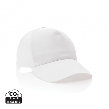 Logotrade promotional gift image of: Impact 5 panel 190gr Recycled cotton cap with AWARE™ tracer