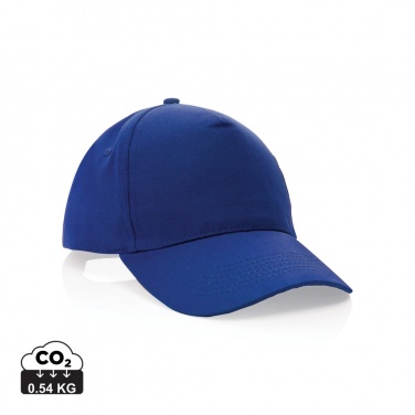 Logotrade promotional gift image of: Impact 5 panel 190gr Recycled cotton cap with AWARE™ tracer