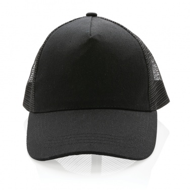 Logo trade promotional merchandise picture of: Impact AWARE™ Brushed rcotton 5 panel trucker cap 190gr