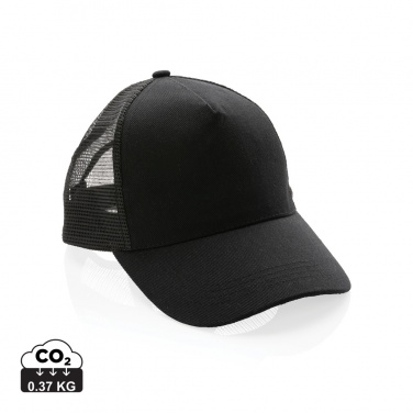 Logotrade advertising products photo of: Impact AWARE™ Brushed rcotton 5 panel trucker cap 190gr