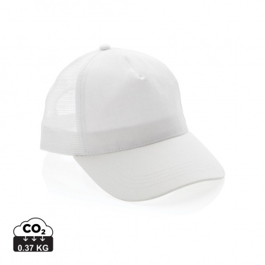 Logotrade promotional product image of: Impact AWARE™ Brushed rcotton 5 panel trucker cap 190gr