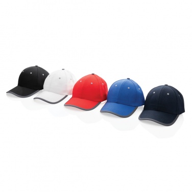 Logo trade promotional item photo of: Impact AWARE™ Brushed rcotton 6 panel contrast cap 280gr