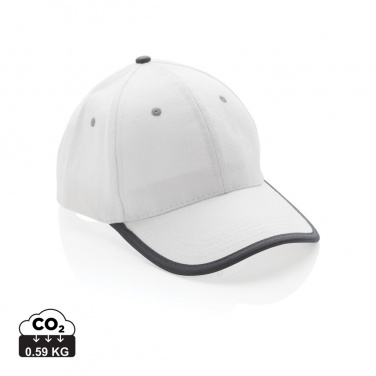 Logo trade promotional giveaway photo of: Impact AWARE™ Brushed rcotton 6 panel contrast cap 280gr