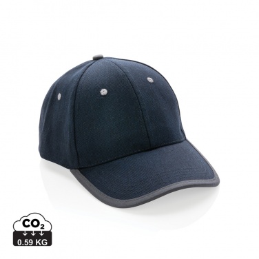 Logo trade corporate gifts image of: Impact AWARE™ Brushed rcotton 6 panel contrast cap 280gr